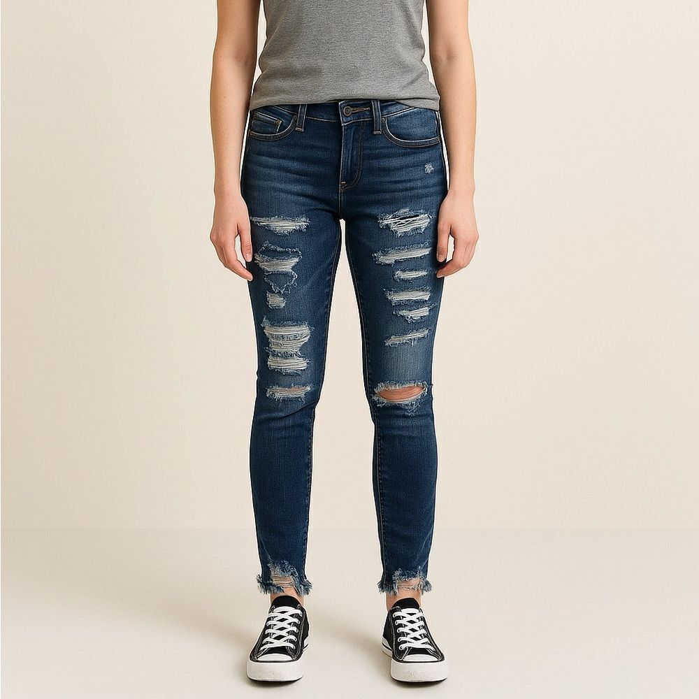 American Eagle Outfitters Women’s Skinny Stretch Mid Rise Jeans Size 2